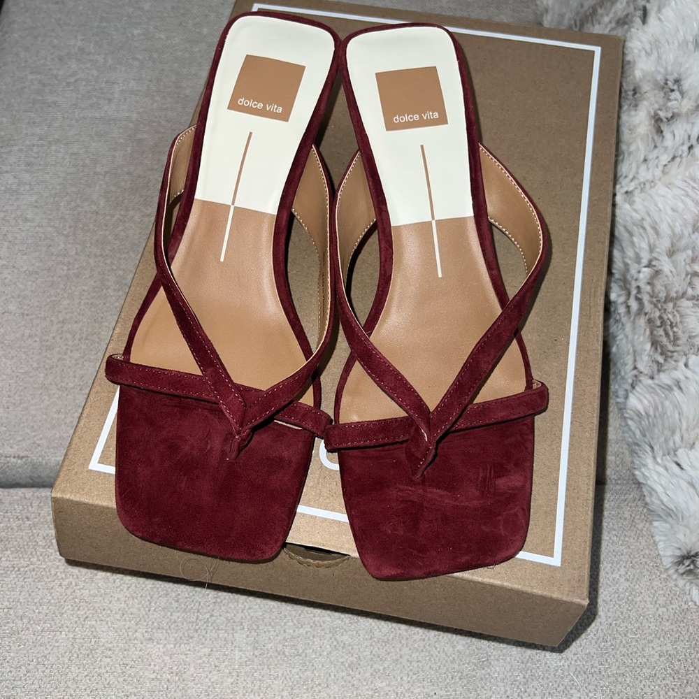 Burgundy heels